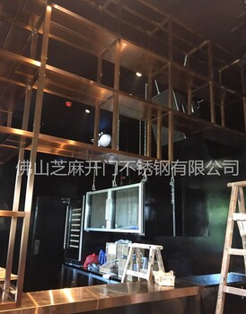 定制大型办公室不锈钢酒柜KTV红酒架现代酒窖不锈钢酒柜定制