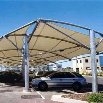膜结构停车棚自行车棚公园膜结构景观遮阳棚