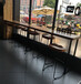 定制美式铁艺实木吧台桌星巴克咖啡厅酒吧餐桌高脚椅批发订制家具