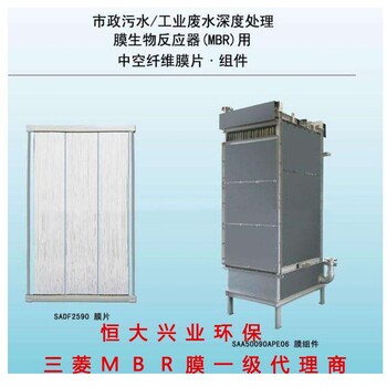 25平米0.2um孔径三菱mbr膜组件60E0025SA中空纤维微滤膜