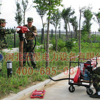 應(yīng)急搶險打樁機安全可靠、操作簡單的便攜式防汛打樁機