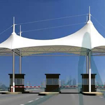 设计安装膜结构交通设施高速收费站膜结构厂家定制安装户外大型膜结构伞价格低