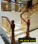 江苏扬州广陵打造实用兼美观的六星级铝艺楼梯护栏