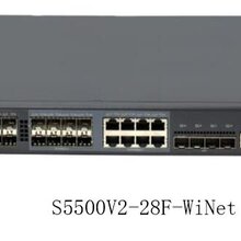 华三(H3C)S5500V2-28F-WiNet24光口SFP全光纤可网管核心交换机图片
