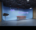 中小型演播廳藍箱綠布裝修超清4K虛擬演播室設計方案