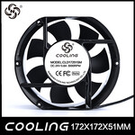 深圳Cooling17251大型仪器设备12V24V直流散热风扇厂家直销