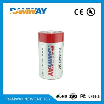 低功耗锂亚电池ER34615M功率型3.6V14500mAh