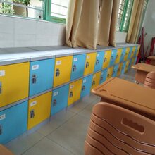 塑料学生书包柜、教室储物柜生产厂家图片
