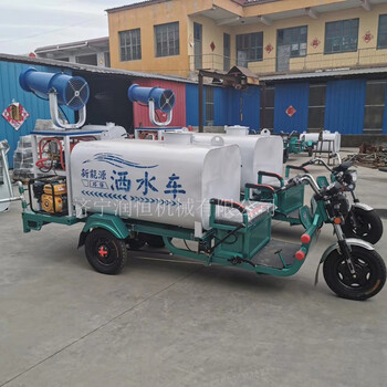 建筑公司環(huán)保電動霧炮車新能源小型三輪灑水車濟(jì)寧廠家