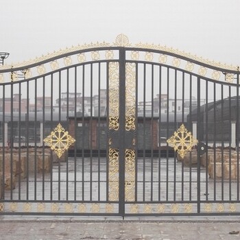 天津市安装铁艺围栏厂家定制豪华铁艺大门