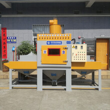 百翔高档自动喷砂机厂家直销定做喷陶瓷砂的自动喷砂机生产喷砂机的工厂散热器喷砂机