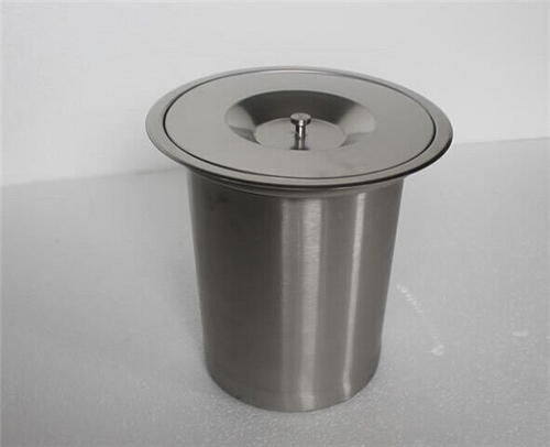 不锈钢嵌入式台面垃圾桶厨房台面垃圾桶隐藏式收纳桶