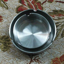 不锈钢加厚2MM烟灰缸直径10厘米桌面圆形烟灰碟时尚烟灰盅包邮