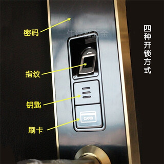 不锈钢304锁芯体家用防盗密码锁电子指纹锁北京厂家图片4