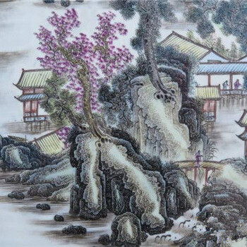 哪里能出手交易山水瓷板画