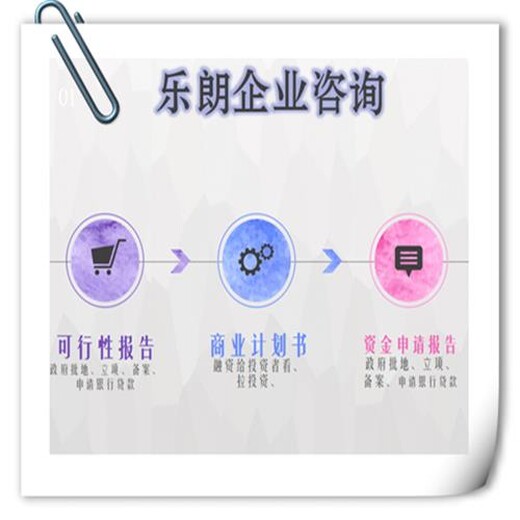 代做柳州可行性报告的公司