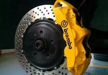 奥迪A7刹车系统升级改装BREMBOGT大六活塞刹车卡钳套件，含质保卡图片5