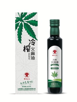 香达人冷榨火麻油厂家直供出售原油