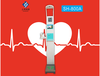 上禾科技SH-800A身高体重秤电子血压互动身高体重测量仪可定制血糖血氧脂肪