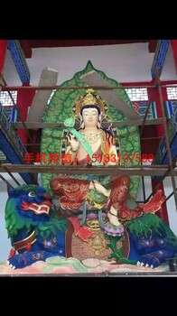內(nèi)蒙古文殊菩薩玻璃鋼佛像內(nèi)蒙古寺廟佛像廠家