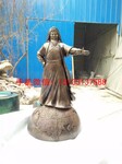 成吉思汗人物铜雕塑站像成吉思汗雕塑铜雕塑厂家