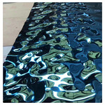 不锈钢冲压水波纹板镜面钛金水波纹金属制品不锈钢板/卷