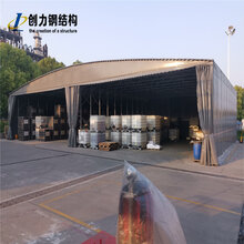 山东济南推拉篷移动推拉篷电动推拉棚电动悬空篷图片