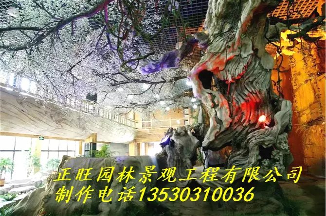 湘潭塑石假山 假樹門樓制作