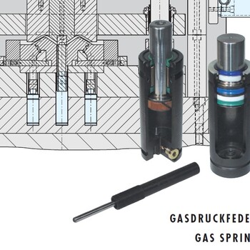 进口德国STRACK配件氮气弹簧SN2825原装德国STRACK五金模具配件