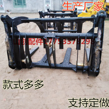 938裝載機木頭抓子鏟車貨叉叉子重慶鏟車光伏叉石材叉