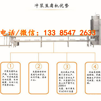 江苏南京大型冲浆豆腐设备全自动冲浆豆腐机厂家