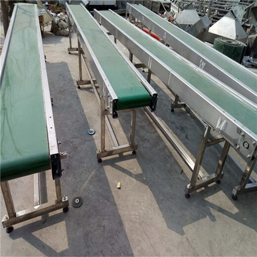 供应PVC皮带式输送机铝型材框架皮带机规格型号含义斜坡式输送机