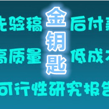 石家庄能代您写可行性报告实体公司