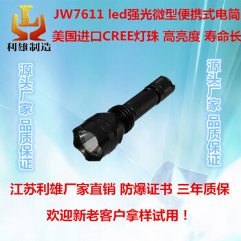 JW7611防水防爆手電筒led強(qiáng)光微型便攜式電筒工作燈