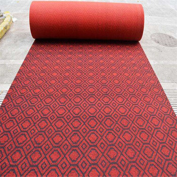 一次性地毯展会地毯批发庆典礼仪地毯红色拉绒地毯