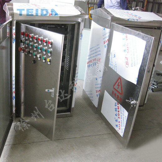 台达双层不锈钢配电柜,订制成套不锈钢控制柜厂家