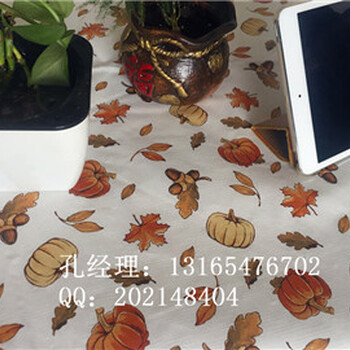 江蘇PEVA印花桌布PEVA針刺棉無紡布桌布的廠家
