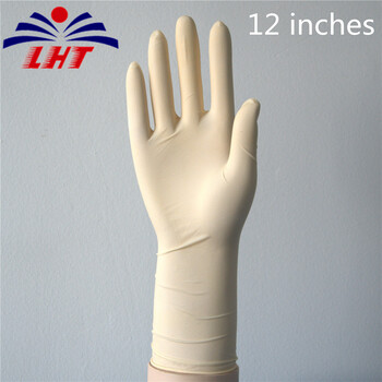 隆华泰一次性12寸工业电子厂乳胶手套