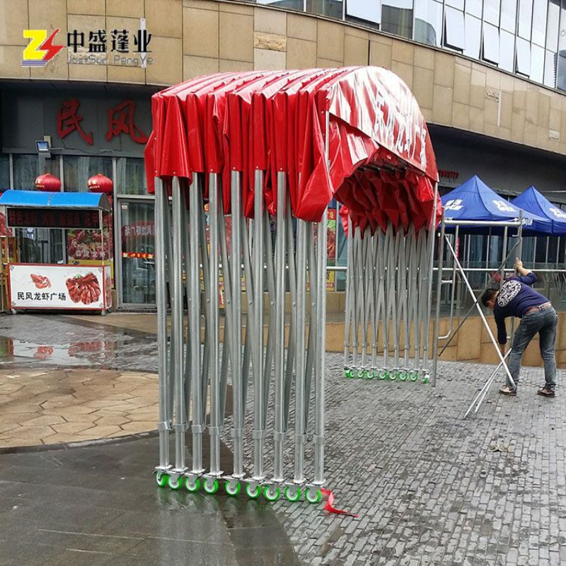 北京宣武电动折叠遮阳挡雨棚洗车停车棚电动棚户外烧烤遮阳棚伸缩雨棚