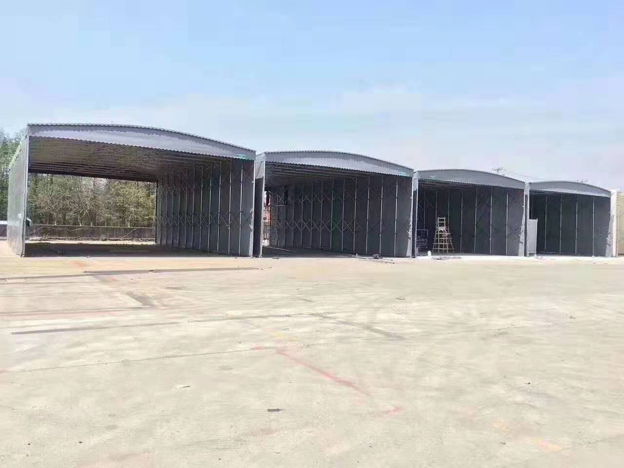 莆田荔城区伸缩推拉雨棚活动伸缩式雨棚移动停车棚