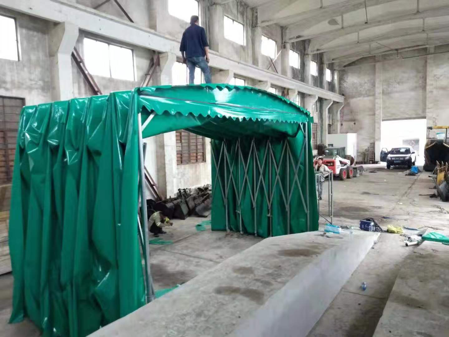 丹东宽甸大型折叠帐篷活动伸缩式雨棚防晒雨篷