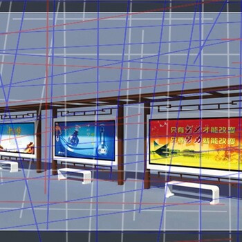 贵港地区zlo型号校园宣传栏灯箱公交候车亭报价
