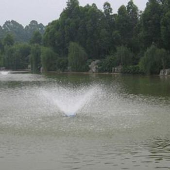 小鱼塘浮水泵增氧机浮水泵喷水式增氧机