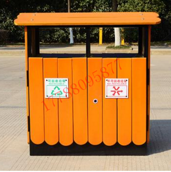 新疆景区垃圾箱、乌鲁木齐小区公园钢木垃圾桶