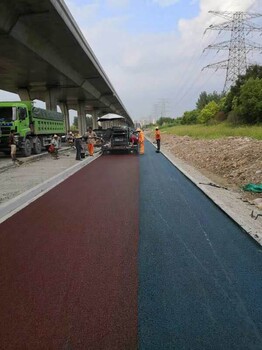 常德市彩色沥青道路透水型喷涂施工