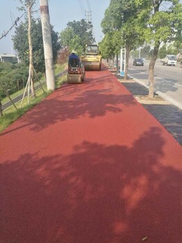 江西彩色道路材料道路绿化材料花纹彩色沥青