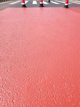 润州区彩色沥青路面采用彩色薄层喷涂剂及聚合物涂料施工