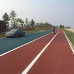 新邵县黑色路面改色彩色沥青做法彩色沥青工程