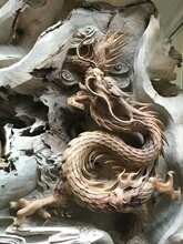 千年老香樟关公木雕图片
