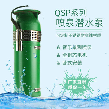 QSP潜水泵QSP酒店喷泉项目泵假山景观农田灌溉抽水泵